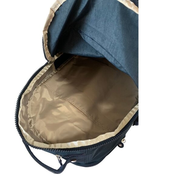 Vintage brand new Extra Large 47cm xl 17" Laptop Kipling Seoul Backpack Blue - Picture 7 of 7